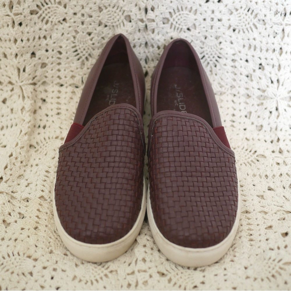 Maroon J Slides Shoes Size 6